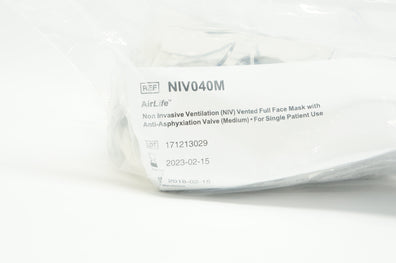 CareFusion NIV040M AirLife Non Invasive Ventilation Vented Full Face Mask